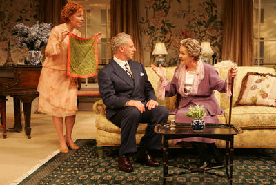 Production Photograph Featuring Kate Burton, John Dossett, and Lynn Redgrave (The Constant Wife) (2011.200.882)