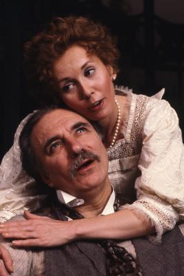 Production Photograph Featuring Philip Bosco and Jeanne Ruskin (Misalliance, 1981) (2011.200.748)