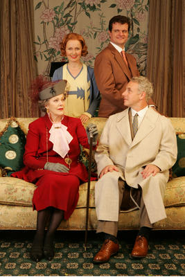Production Photograph Featuring Kate Burton, John Dossett, Michael Cumpsty, and Lynn Redgrave (The Constant Wife) (2011.200.881)
