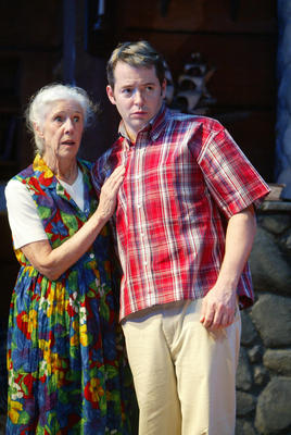 Production Photograph Featuring Matthew Broderick and Frances Sternhagen (The Foreigner) (2011.200.897)