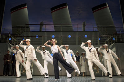 Production Photograph Featuring Sutton Foster with Sailors (Anything Goes) (2011.200.1002)