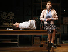 Production Photograph Featuring Matt Letscher and Betty Gilpin (The Language Archive)   