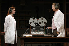 Production Photograph Featuring Betty Gilpin and Matt Letscher (The Language Archive) 