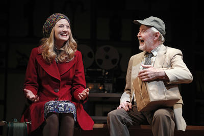 Production Photograph Featuring Heidi Schreck and John Horton (The Language Archive)  (2011.200.1055)