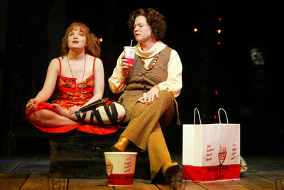 Production Photograph Featuring Mary Catherine Garrison and Becky Ann Baker (Assassins)   (2011.200.1015)