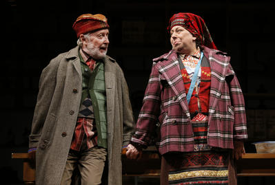 Production Photograph Featuring John Horton and Jayne Houdyshell (The Language Archive)    (2011.200.1057)