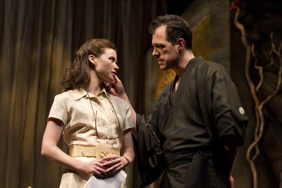 Production Photograph Featuring Maggie Lacey, Darren Pettie (The Milk Train Doesn't Stop Here Anymore)   (2011.200.1070)