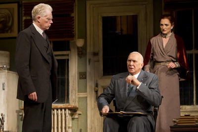 Production Photograph Featuring Michael Siberry, Frank Langella and Francesca Faridany (Man and Boy) (2011.200.1130)