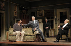 Production Photograph Featuring Adam Driver, Frank Langella, Michael Siberry and Zach Grenier (Man and Boy)