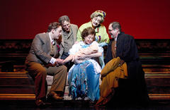 Production Photograph Featuring Alexander Gemignani, Chip Zien, Donna Murphy, Joyce Van Patten and Lewis J. Stadlen (The People in the Picture)   
