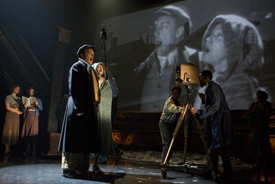 Production Photograph Featuring Alexander Gemignani and Donna Murphy (The People in the Picture)  (2011.200.1237)