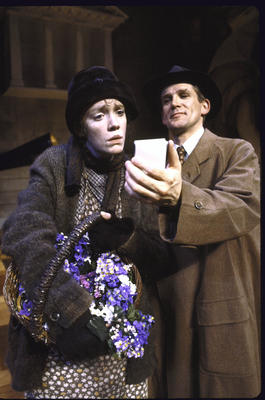 Production Photograph Featuring Angela Schreiber and Anthony Heald (Pygmalion, 1991)   (2011.200.1273)