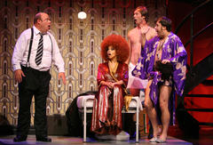 Production Photograph Featuring Kevin Chamberlin, Rosie Perez, Terrence Riordan and Brooks Ashmanskas (The Ritz)   
