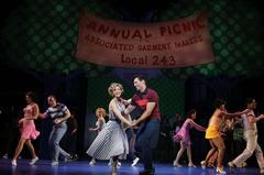 Production Photograph Featuring Kelli O'Hara, Harry Connick, Jr. and Cast in Once a Year Day (The Pajama Game)  