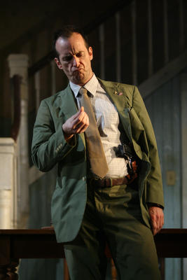 Production Photograph Featuring Denis O'Hare (Pig Farm)  (2011.200.1264)