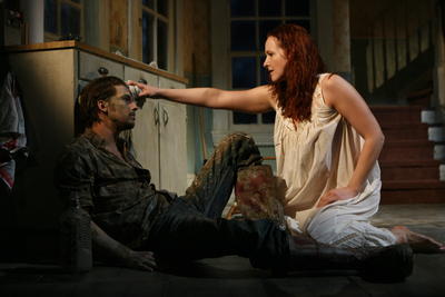 Production Photograph Featuring Logan Marshall Green and Katie Finneran (Pig Farm)   (2011.200.1259)
