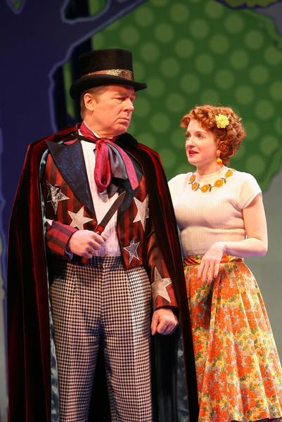 Production Photograph Featuring Michael McKean and Megan Lawrence (The Pajama Game)   (2011.200.1221)