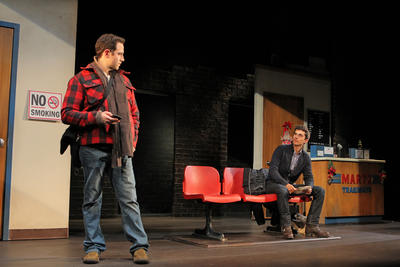 Production Photograph Featuring Santino Fontana and Charles Socarides (Sons of the Prophet)   (2011.200.1218)