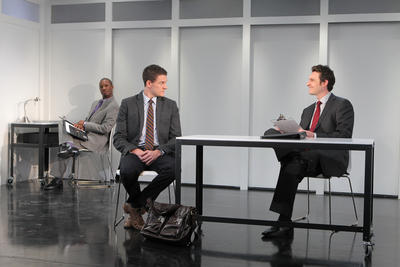 Production Photograph Featuring Corey Hawkins, Gabriel Ebert and Toby Leonard Moore (Suicide Incorporated) (2012.200.20)