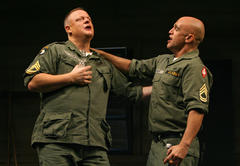 Production Photograph Featuring Larry Clarke and John Sharian (Streamers)      