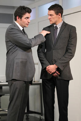 Production Photograph Featuring Toby Leonard Moore and Gabriel Ebert (Suicide Incorporated)   (2012.200.24)