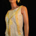 Daisy Fenton Yellow Polka Dot Dress with Oriental Patterned Fabric (Death Takes a Holiday) (2011.150.43)