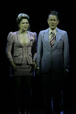 Production Photograph Featuring Ana Gasteyer and Jim Dale (Three Penny Opera)  (2012.200.28)