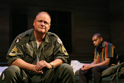 Production Photograph Featuring Larry Clarke and J.D. Williams (Streamers)      (2012.200.12)