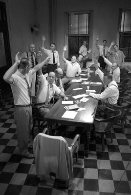 Production Photograph Featuring Cast (Twelve Angry Men)   (2012.200.44)